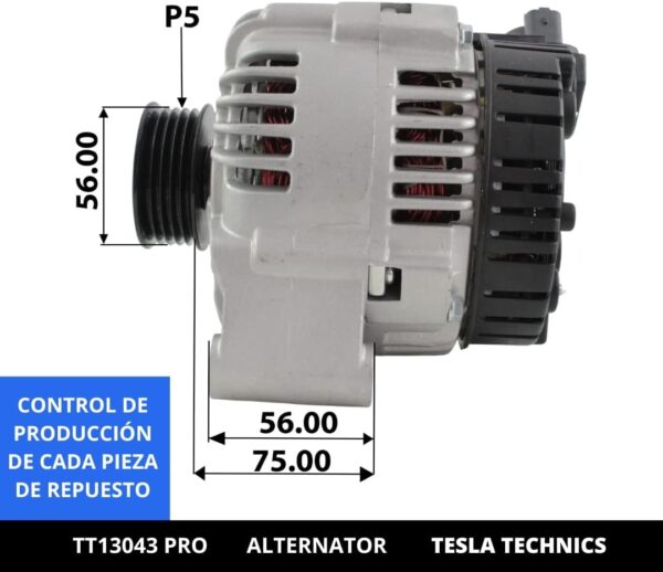 TT1304320PRO_2.jpg TT13043 PRO, Alternador, 12V, 80A