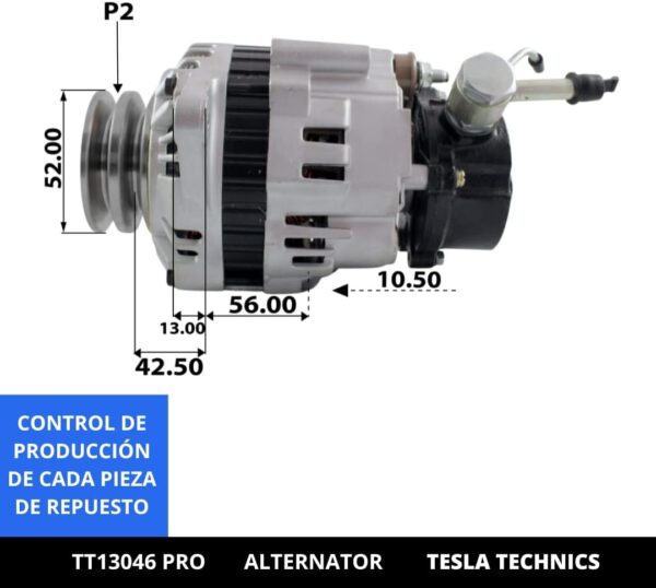 TT13046 PRO, Alternador, 12V, 65A
