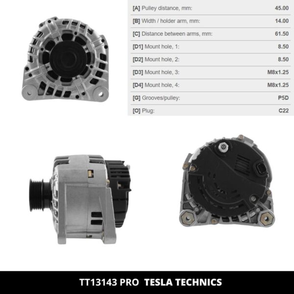 TT1314320PRO_4.jpg TT13143 PRO, Alternador, 12V, 120A
