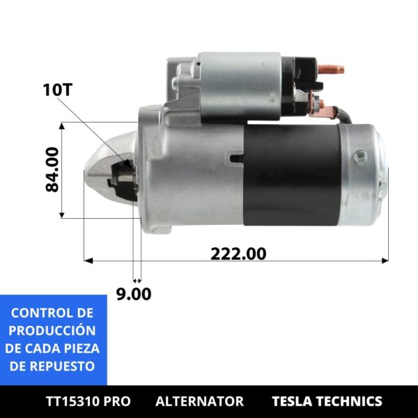TT15310 PRO, Motor de arranque, 12V, 1.7KW