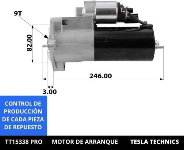 TT1533820PRO_2.jpg TT15338 PRO, Motor de arranque, 12V, 2KW