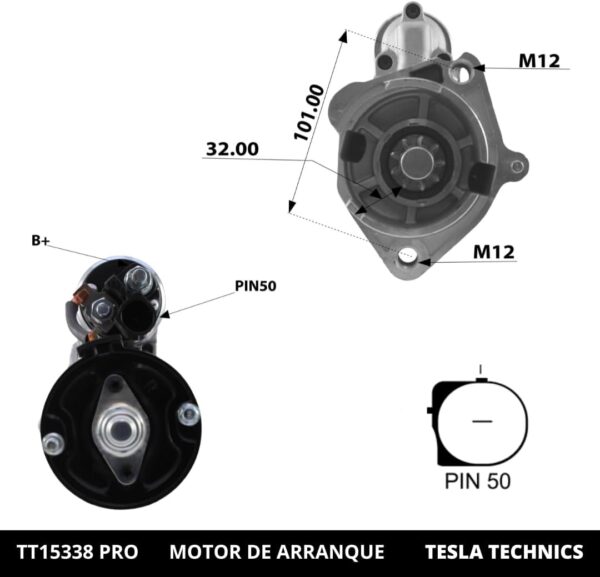 TT1533820PRO_3.jpg TT15338 PRO, Motor de arranque, 12V, 2KW
