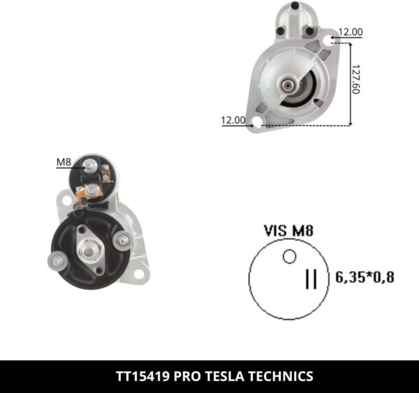 TT15419 PRO, Motor de arranque, 12V, 1.7KW