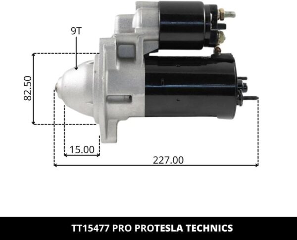 TT15477 PRO, Motor de arranque, 12V, 1KW
