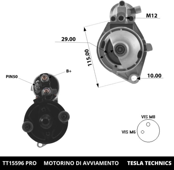 TT1559620PRO_3.jpg TT15596 PRO, Motor de arranque, 12V, 2KW