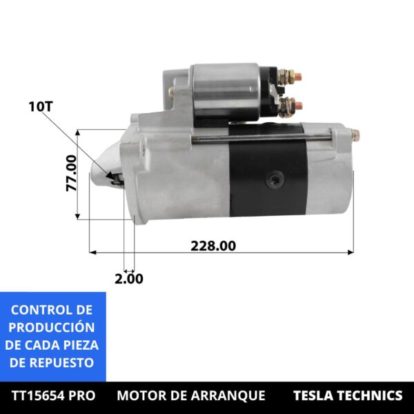 TT1565420PRO_2.jpg TT15654 PRO, Motor de arranque, 12V, 2.2KW