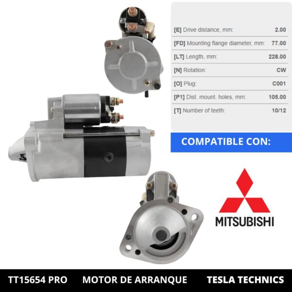 TT1565420PRO_4.jpg TT15654 PRO, Motor de arranque, 12V, 2.2KW