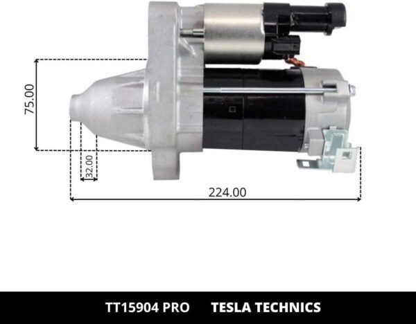 TT1590420PRO_2.jpg TT15904 PRO, Motor de arranque, 12V, 1.1KW