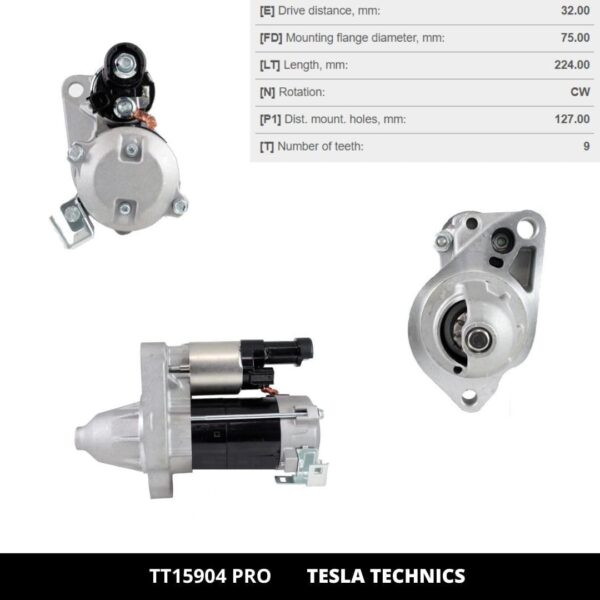 TT1590420PRO_4.jpg TT15904 PRO, Motor de arranque, 12V, 1.1KW