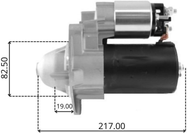 TT15989 PRO, Motor de arranque, 12V, 1.1KW
