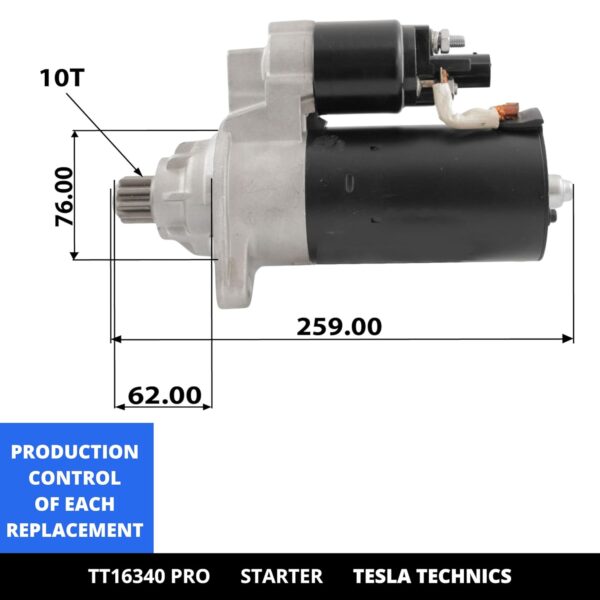 TT16340 PRO, Motor de arranque, 12V, 2.2KW