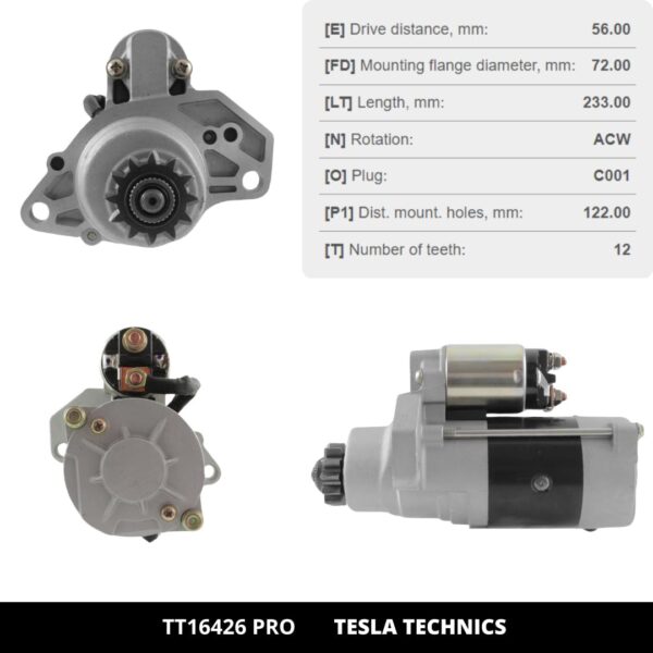 TT1642620PRO_4.jpg TT16426 PRO, Motor de arranque, 12V, 2.2KW