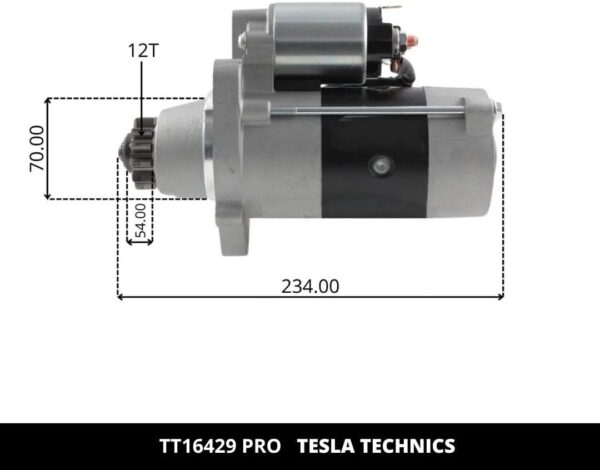 TT1642920PRO_2.jpg TT16429 PRO, Motor de arranque, 12V, 1.7KW