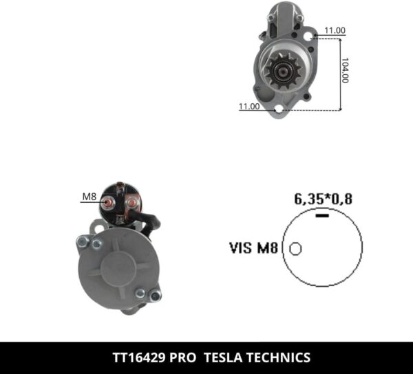 TT1642920PRO_3.jpg TT16429 PRO, Motor de arranque, 12V, 1.7KW