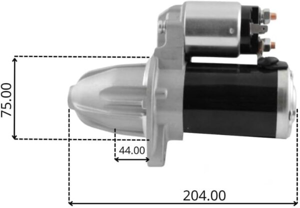 TT16439 PRO, Motor de arranque, 12V, 0.9KW