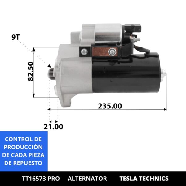 TT1657320PRO_2.jpg TT16573 PRO, Motor de arranque, 12V, 2KW