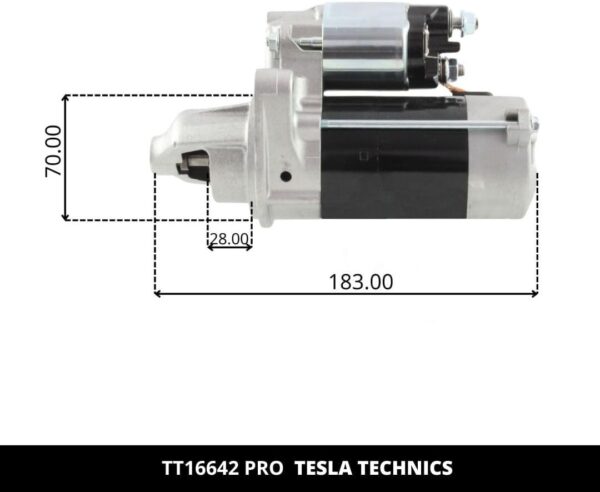 TT16642 PRO, Motor de arranque, 12V, 1KW