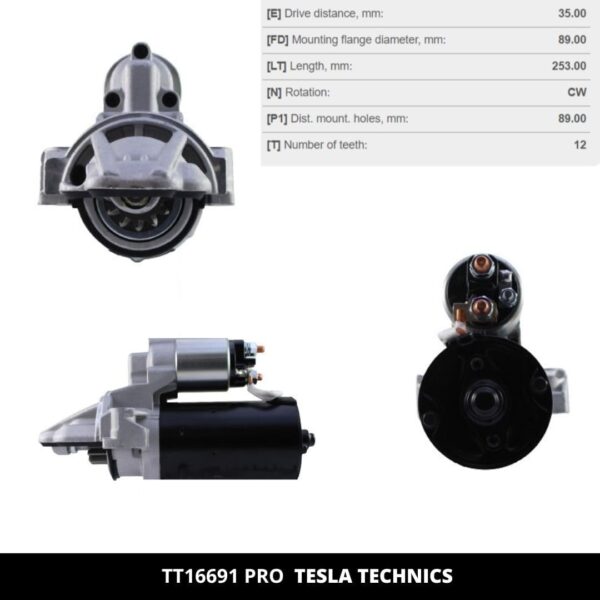TT1669120PRO_4.jpg TT16691 PRO, Motor de arranque, 12V, 1.7KW