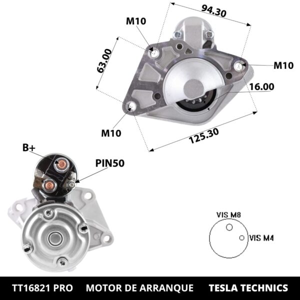 TT1682120PRO_3.jpg TT16821 PRO, Motor de arranque, 12V, 1.4KW