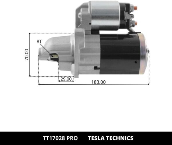 TT1702820PRO_2.jpg TT17028 PRO, Motor de arranque, 12V, 1KW