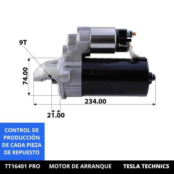 TT16401 PRO, Motor de arranque, 12V, 1.8KW